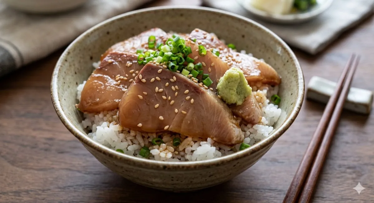 カンパチの漬け丼