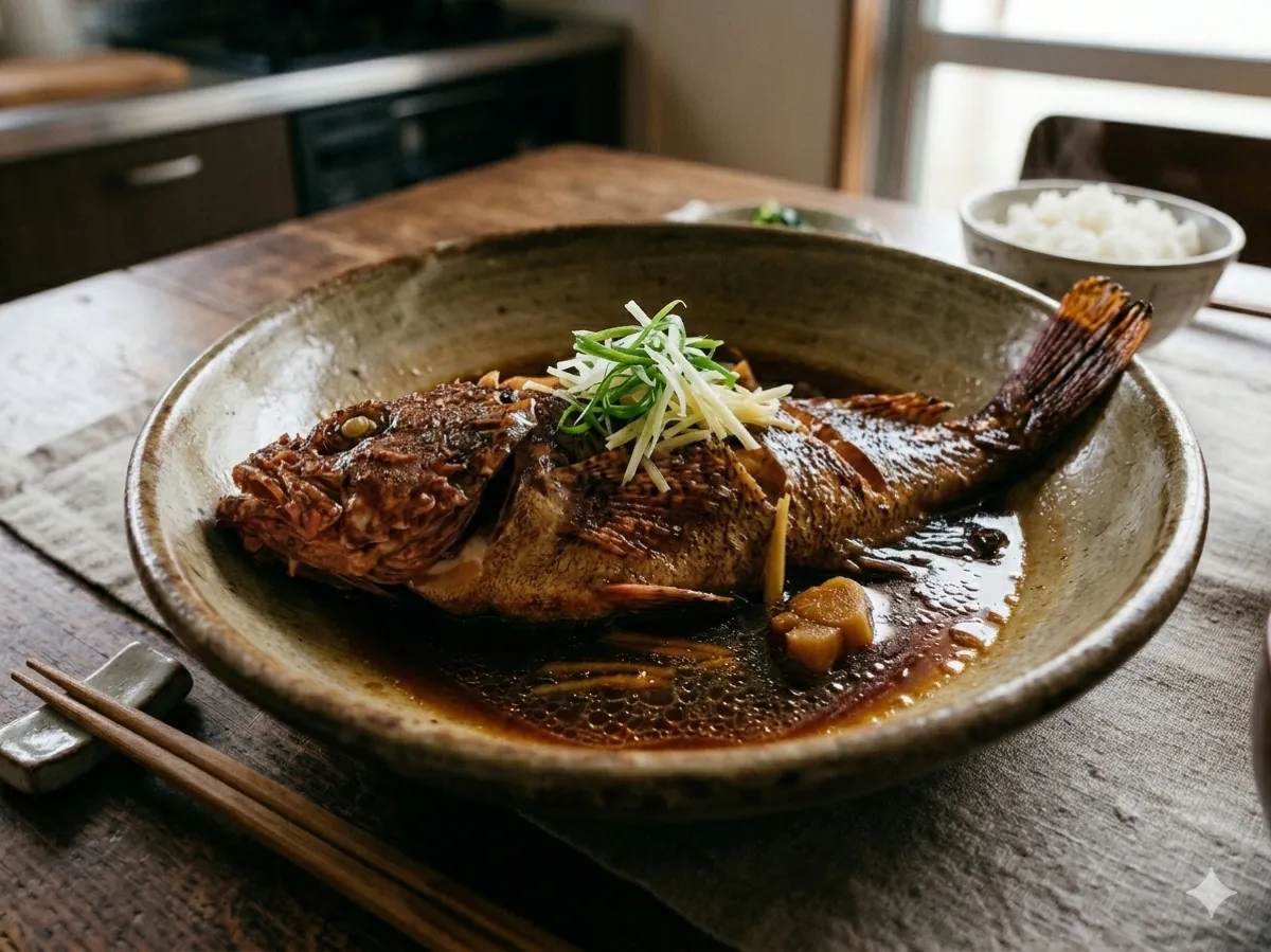 オニカサゴの煮付け