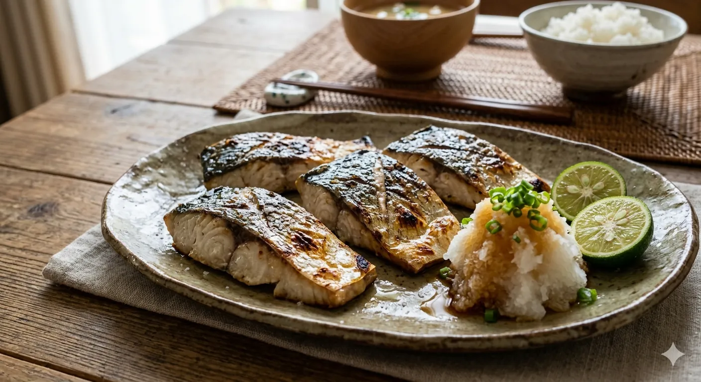 サワラの塩焼き