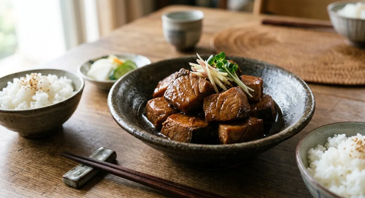 ソウダガツオの角煮（しょうゆ煮）