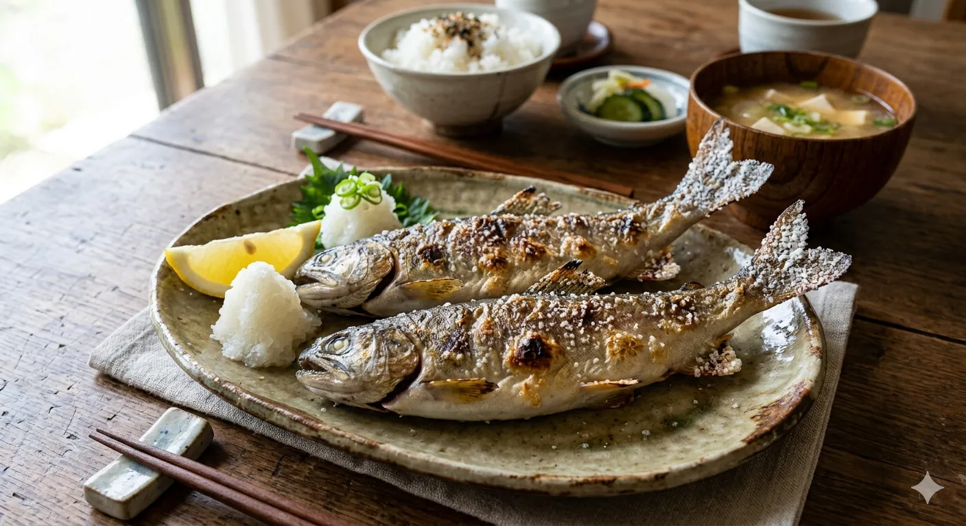 ヤマメの塩焼き
